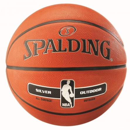 Piłka Spalding NBA Silver Outdoor rozmiar 5 brązowa