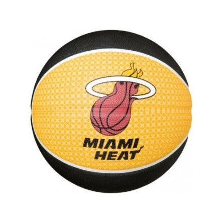 Miami Heat - Piłka do koszykówki SPALDING