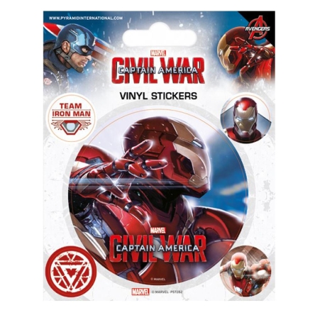 Kapitan Ameryka. Civil War - naklejki Iron Man