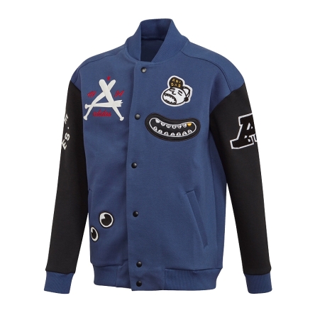 Kurtka juniorska adidas JR Collegiate rozmiar L (164 cm) granatowa