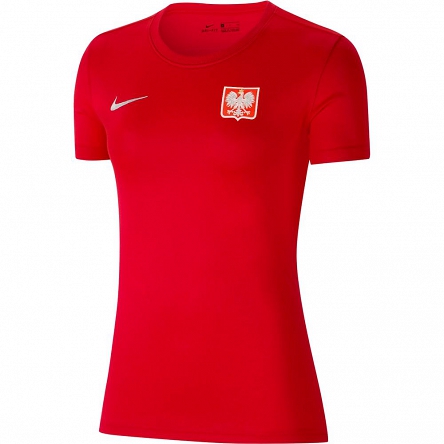 Polska - damska koszulka kibica reprezentacji Polski (NIKE) czerwona