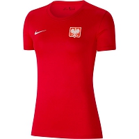 Polska - damska koszulka kibica reprezentacji Polski 2022 (NIKE) czerwona
