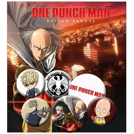 One Punch Man - zestaw przypinek