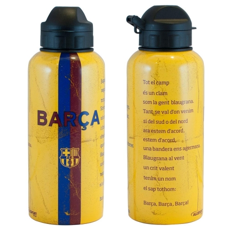 FC Barcelona - bidon aluminiowy żółty