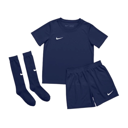 Komplet piłkarski juniorski Nike JR Dry Park 20 rozmiar S (104-110 cm) granatowy