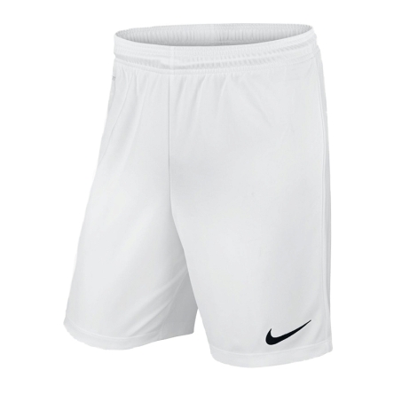 Spodenki juniorskie Nike JR Park II Knit short rozmiar XLj (164 cm) białe