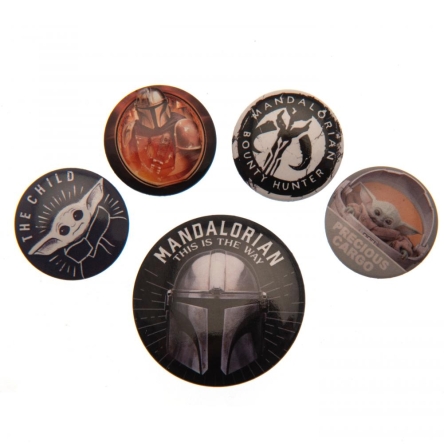 Gwiezdne Wojny - The Mandalorian - zestaw przypinek