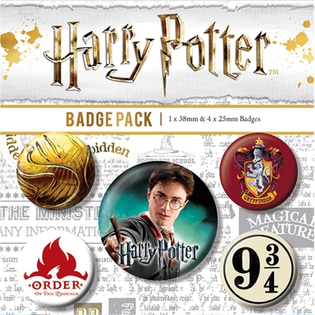 Harry Potter - zestaw przypinek 