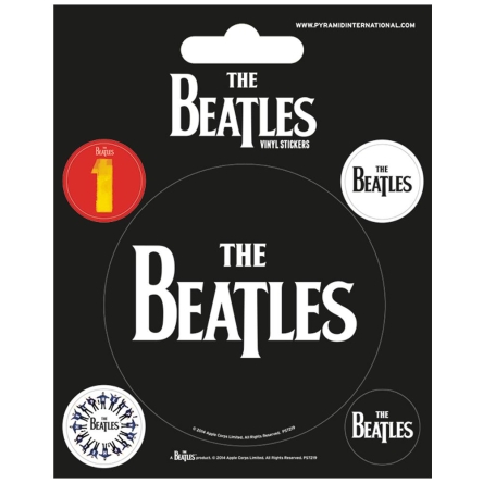 The Beatles - naklejki Black