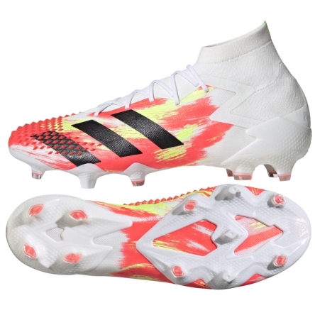 BUTY ADIDAS PREDATOR DRACON 20.1 FG rozmiar 39 1/3 biały/czerwoy/żółty