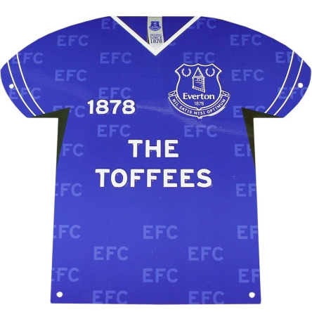 Everton FC - metalowy znak-koszulka