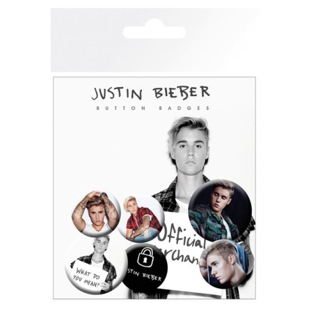 Justin Bieber - zestaw przypinek