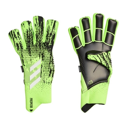 Rękawice bramkarskie adidas Predator Pro Fingersave rozmiar 9,5 seledynowe