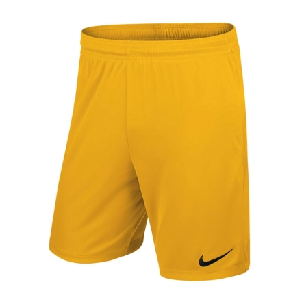 Spodenki juniorskie Nike JR Park II Knit shorty rozmiar M (140 cm) żółte