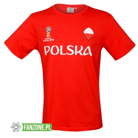 KOSZULKA POLSKA FIFA WORLD CUP 2018 (CZERWONA)