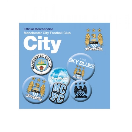 Manchester City - zestaw przypinek
