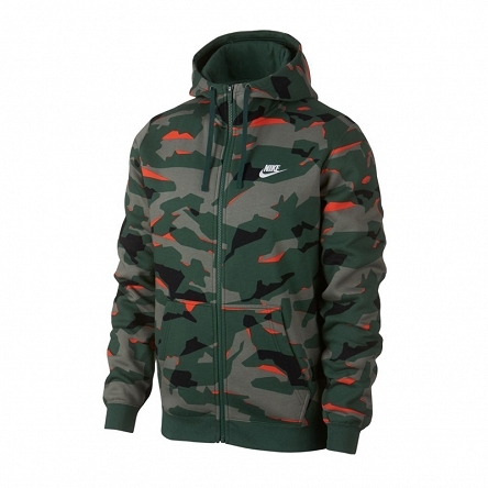 Bluza Nike NSW Club Camo Hoodie FZ rozmiar M