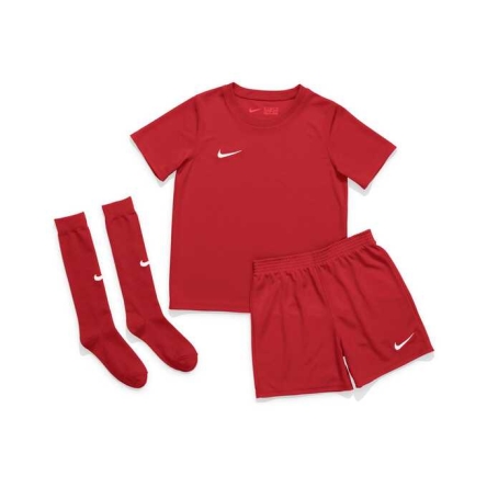 Komplet piłkarski juniorski Nike JR Dry Park 20 rozmiar L ( 116 - 122 cm ) czerwony