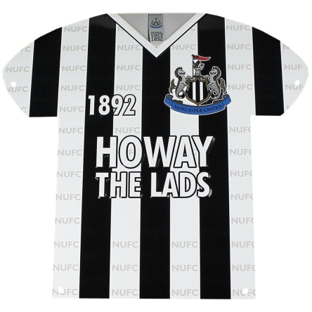 Newcastle United - metalowy znak-koszulka