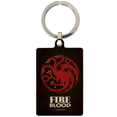 Gra o tron - breloczek metalowy Targaryen