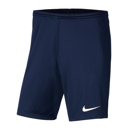Spodenki juniorskie Nike JR Park III Knit rozmiar M  (137 - 147 cm)  granatowe