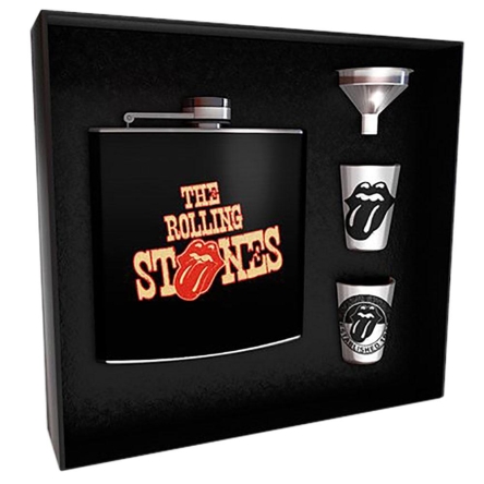 The Rolling Stones - piersiówka w zestawie