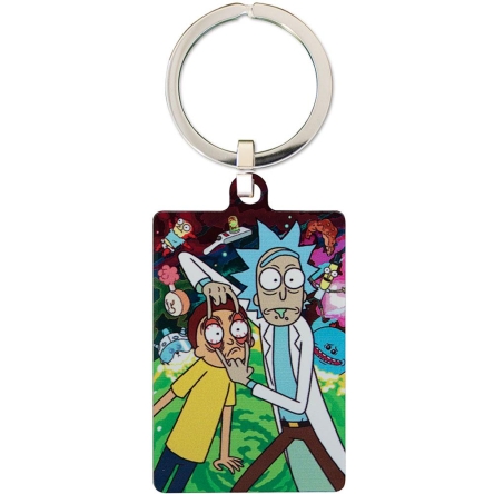 Rick i Morty - breloczek metalowy