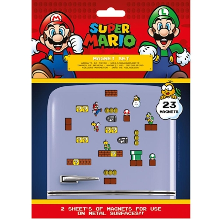 Super Mario - magnesy na lodówkę