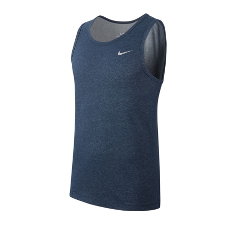 Bezrękawnik Nike Dry Tank Solid rozmiar S granatowy