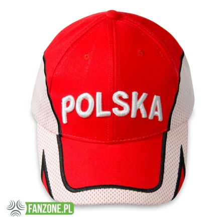 CZAPKA KIBICA Z NAPISEM POLSKA