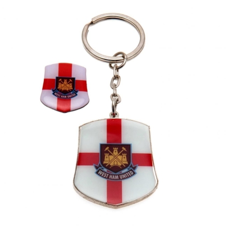 West Ham United - odznaka + brelok 