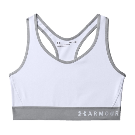 Biustonosz Under Armour Mid Keyhole Bra rozmiar L biały