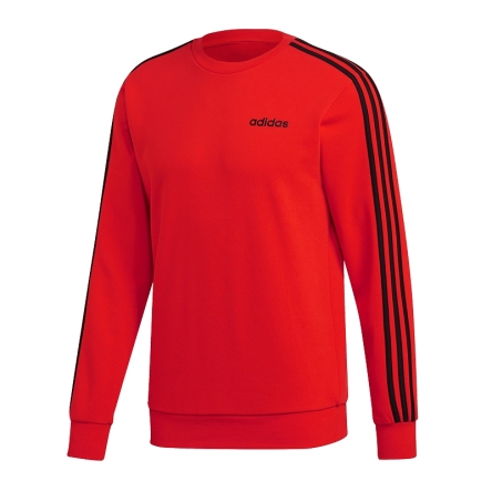 Bluza adidas Essentials 3 Stripes Crewneck French Terry rozmiar XL czerwona