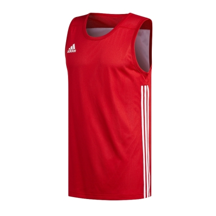 Bezrękawnik dwustronny adidas 3G Speed rozmiar L czerwny/biały