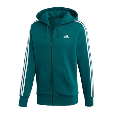 Bluza adidas Essentials 3-Stripes FZ Brushed rozmiar M zielona
