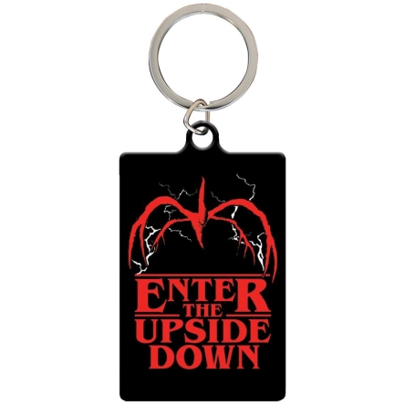Stranger Things - breloczek metalowy Upside Down