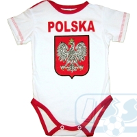 Polska - body dziecięce biało-czerwone