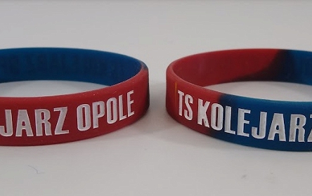 Opaska dziecięca TS Kolejarz Opole niebiesko-czerwona