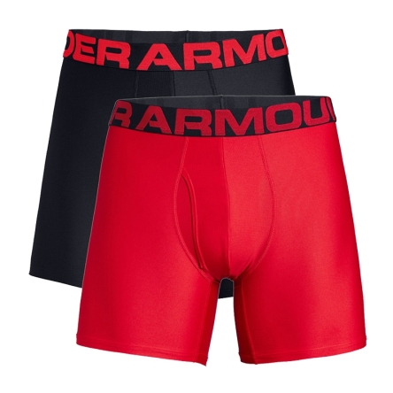 Bokserki Under Armour Tech 6'' 2Pac Boxers rozmiar XXL czarne/czerwone