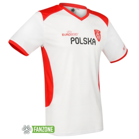 Polska - koszulka sportowa Euro 2020 biała