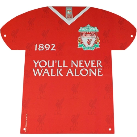 Liverpool FC - metalowy znak-koszulka 