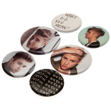 Justin Bieber - zestaw przypinek