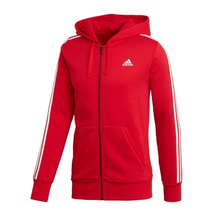 Bluza adidas Essentials 3-Stripes FZ Brushed rozmiar L czerwona