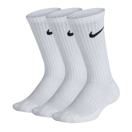 Skarpety juniorskie Nike JR Cushioned 3Pak rozmiar S (34-38) białe