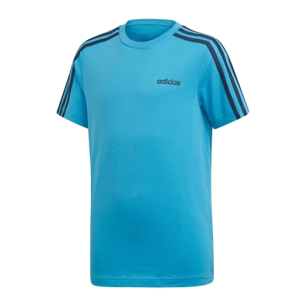 Koszulka juniorska adidas JR Essentials 3S Tee T-shirt rozmiar M (152 cm) niebieska