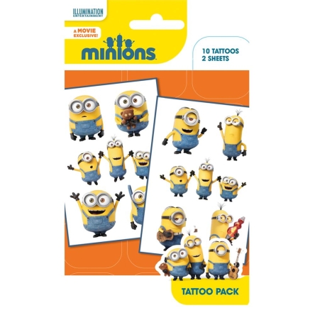 Minionki - zestaw tatuaży