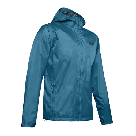 Kurtka przeciwdeszczowa Under Armour Forefront Rain Jacket rozmiar L turkusowa