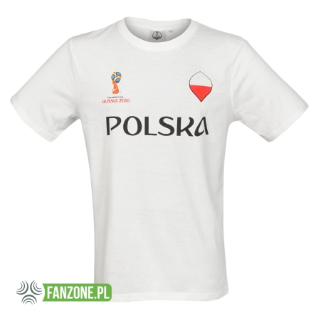 KOSZULKA POLSKA FIFA WORLD CUP 2018 (BIAŁA)