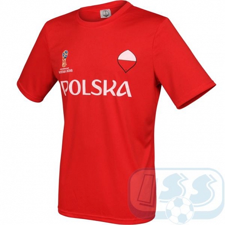 KOSZULKA POLSKA FIFA WORLD CUP 2018 (CZERWONA)