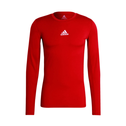 Koszulka adidas TechFit Compression dł. rękaw rozmiar M czerwona